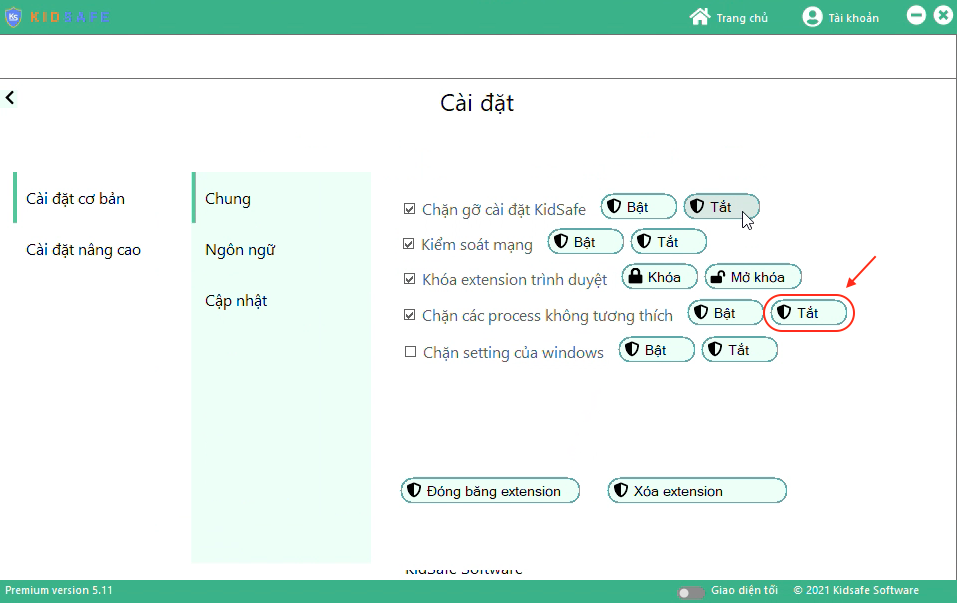 Tắt chặn CMD, Task Manager