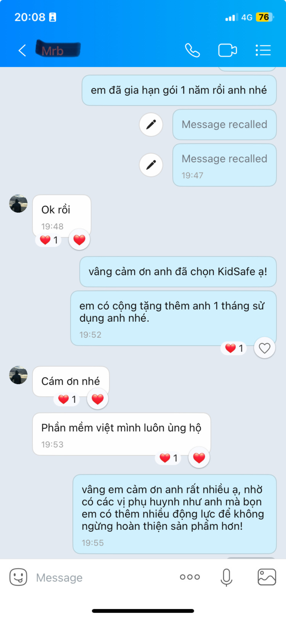 Phản hồi của phụ huynh 2